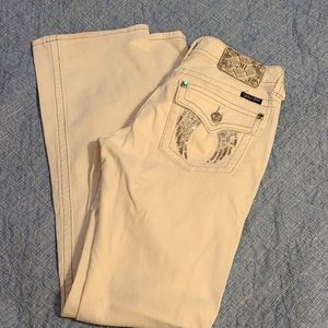 Miss me white jeans size 30 boot cut